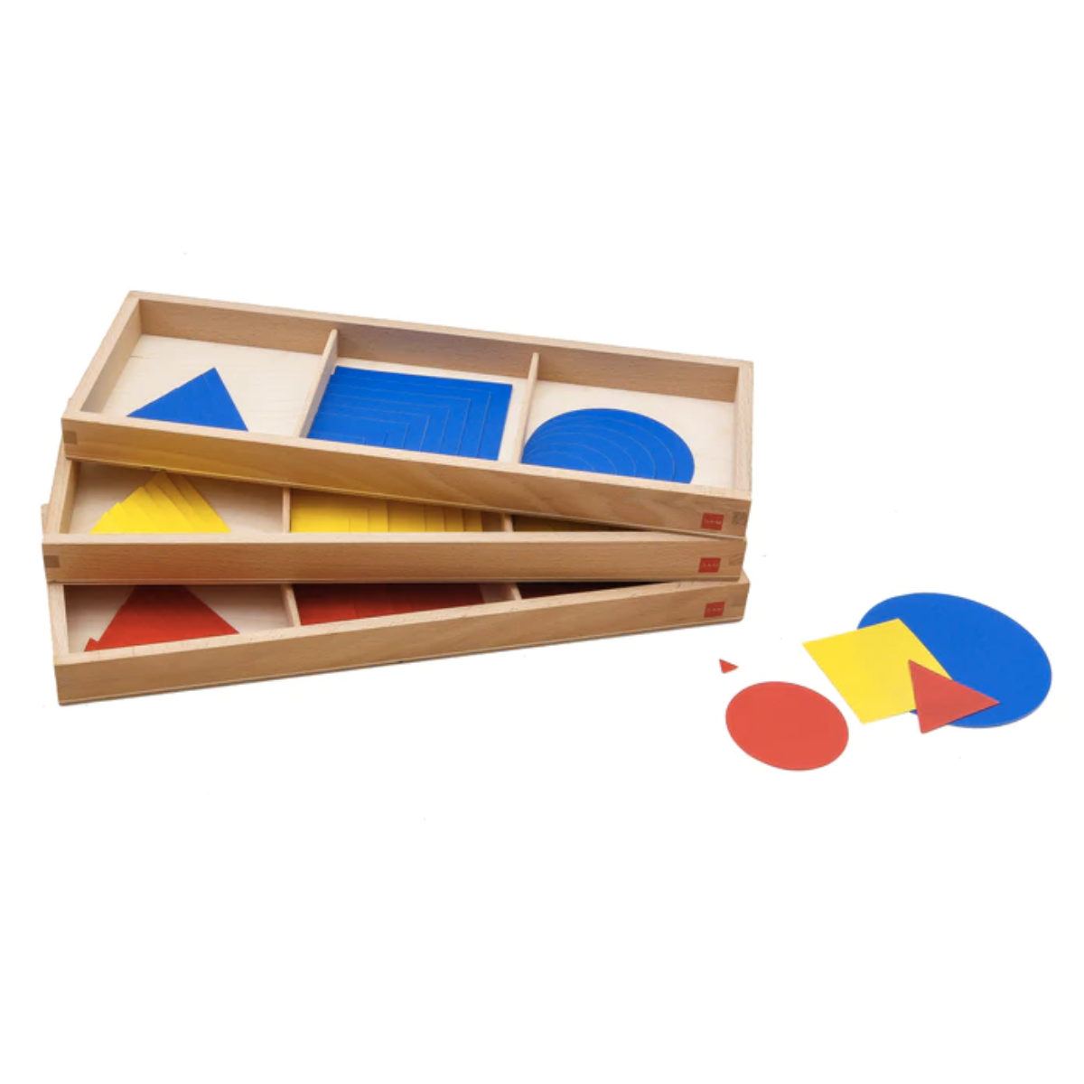 GAM Montessori Circles, Squares And Triangles Developmental Toys for Toddlers 3yrs+