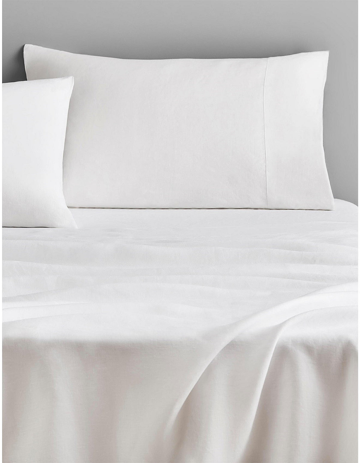 ABBOTSON KING FITTED SHEET -50CM IN WHITE