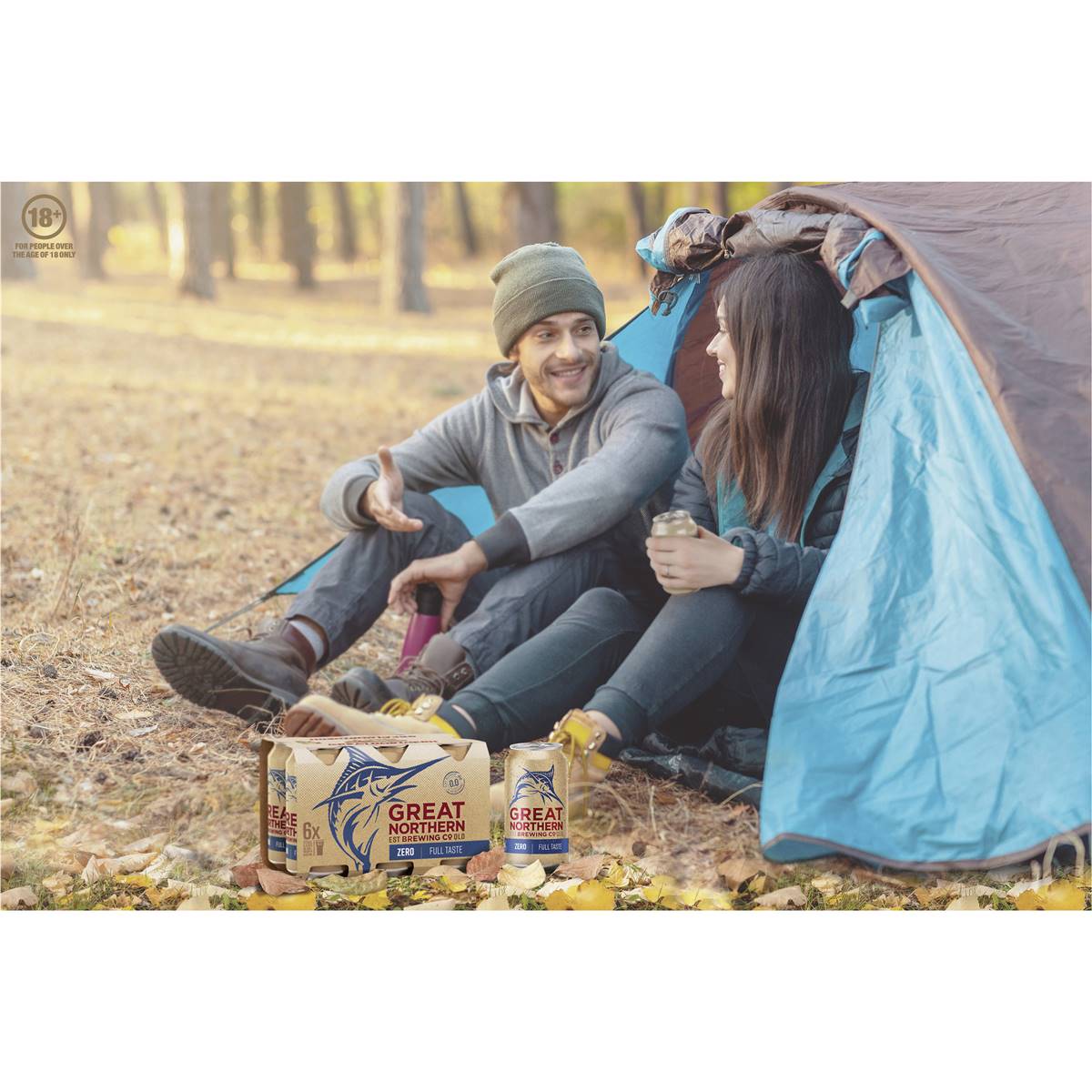 Great Northern Brewing Co Non Alcoholic Beer Cans Multipack 375ml x 6 Pack