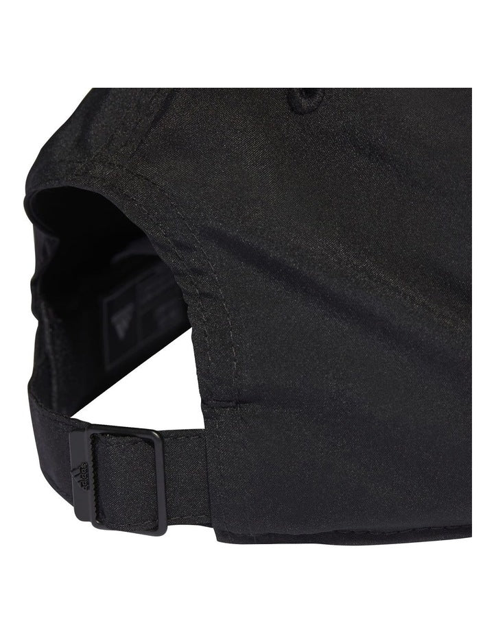 Embroidered Logo Baseball Cap in Black