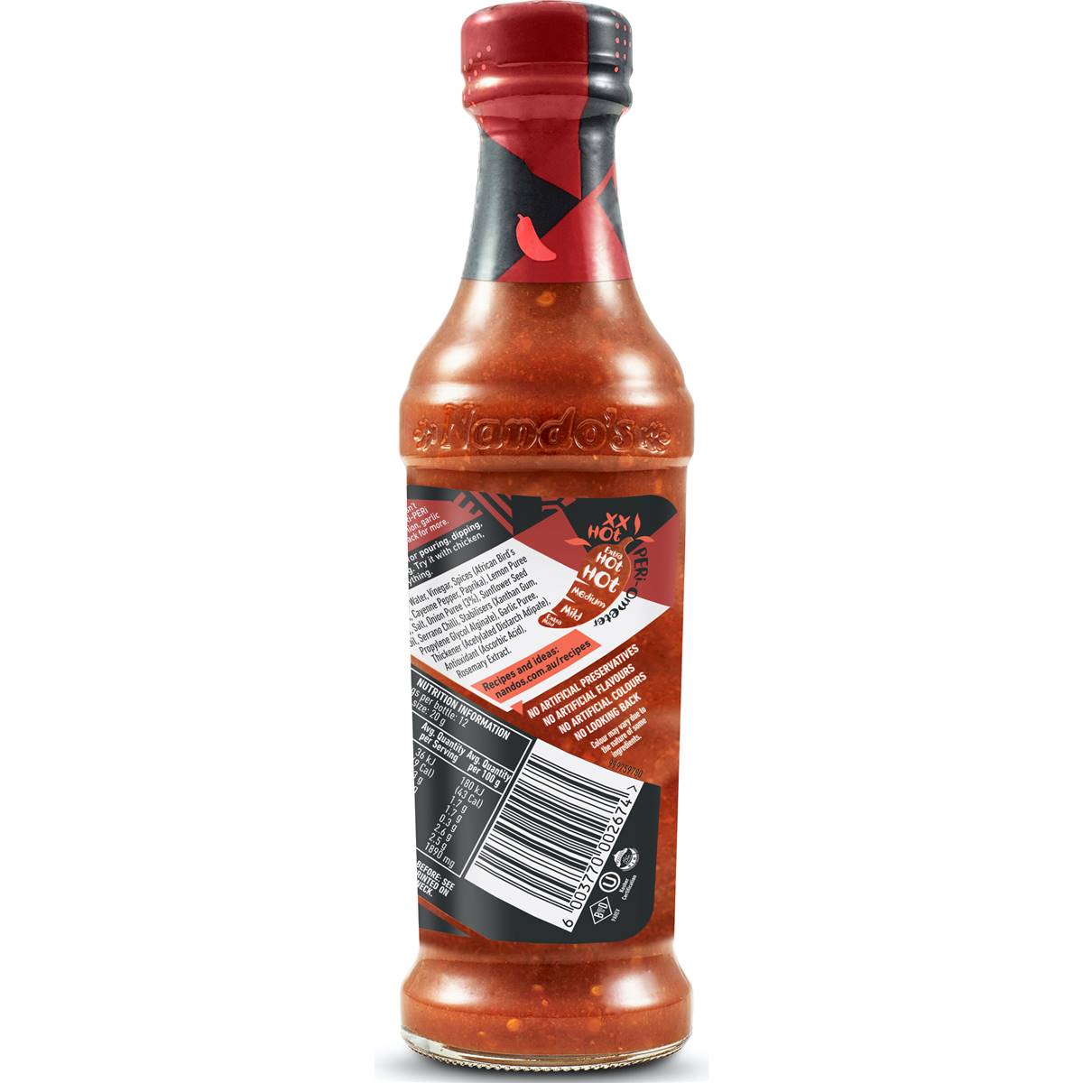 Nando's Xx Hot Peri-Peri Chilli Sauce 250g
