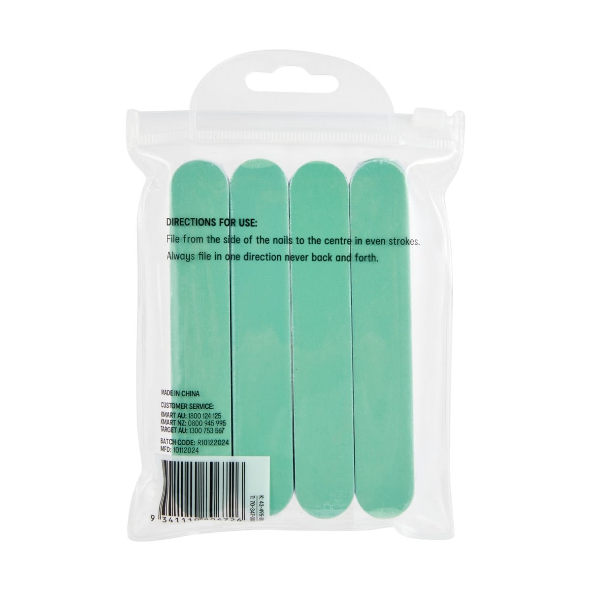 OXX Cosmetics 20 Piece Nail File Set - Mint