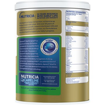Aptamil Allerpro Syneo 2 Follow-On Formula Allergy 6-12 Months 900g