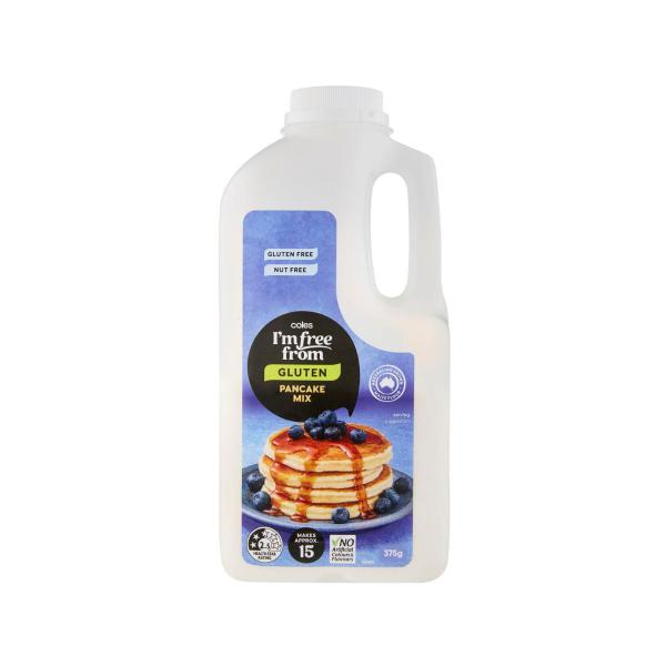 COLES I'M FREE FROM PANCAKE SHAKE MIX:375G