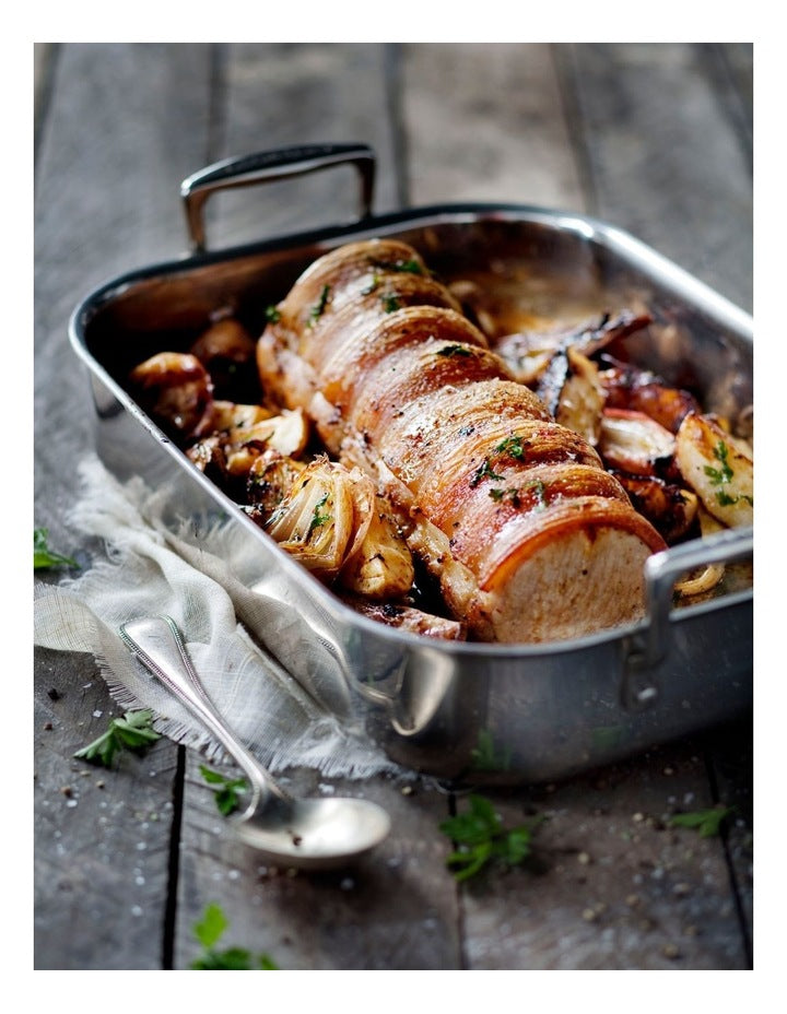 Classic 3-Ply Stainless Steel Rectangular Roaster 35cm