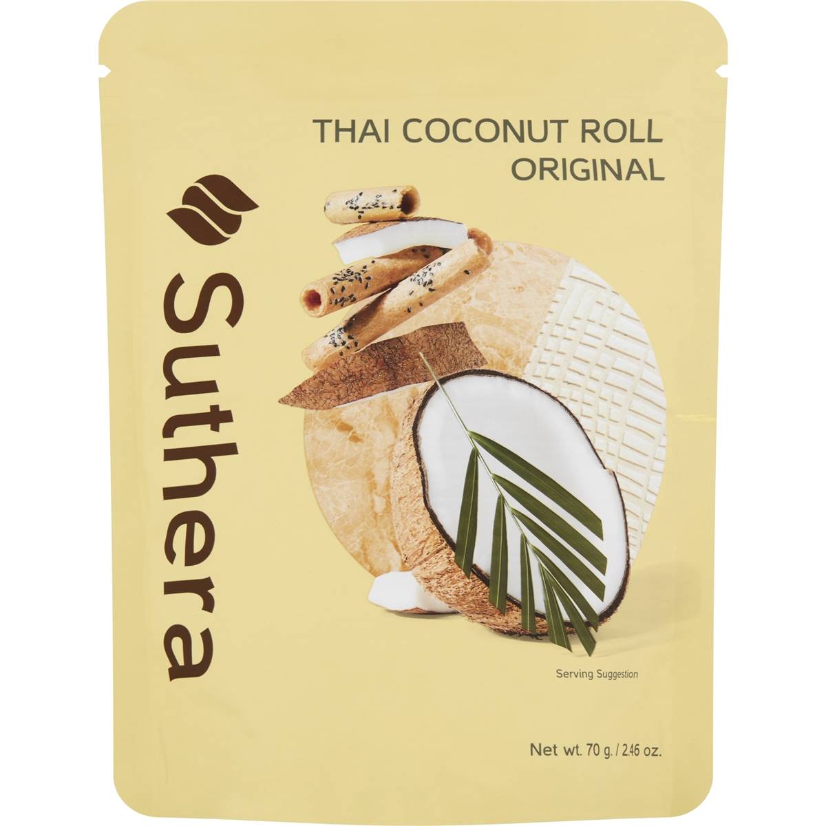 Suthera Thai Coconut Roll Original 70g