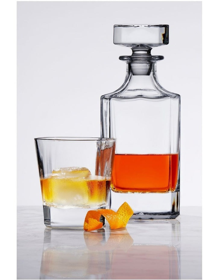 Diamante Whisky Set 5 Piece Gift Boxed in Clear
