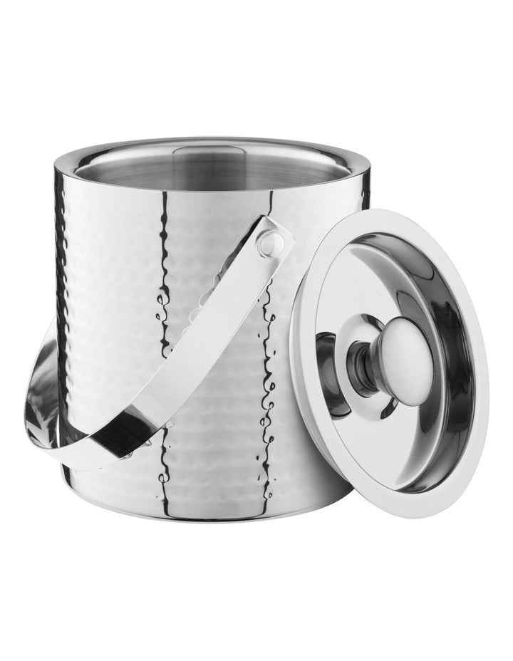 Cocktail & Co Lexington Hammered Ice Bucket 1.5L Gift Boxed in Silver