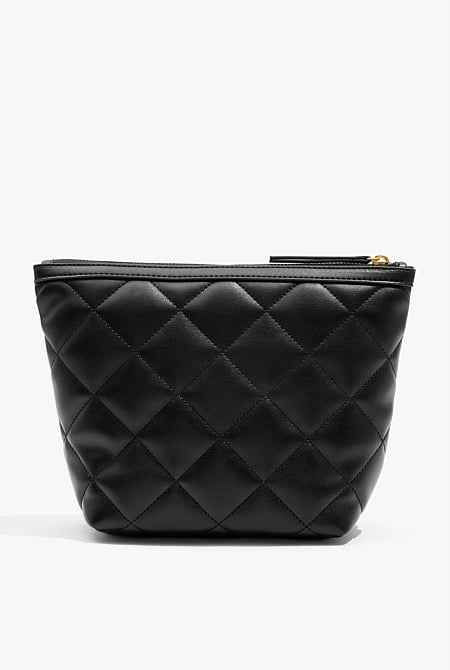 Quilted Tri Cosmetic Case