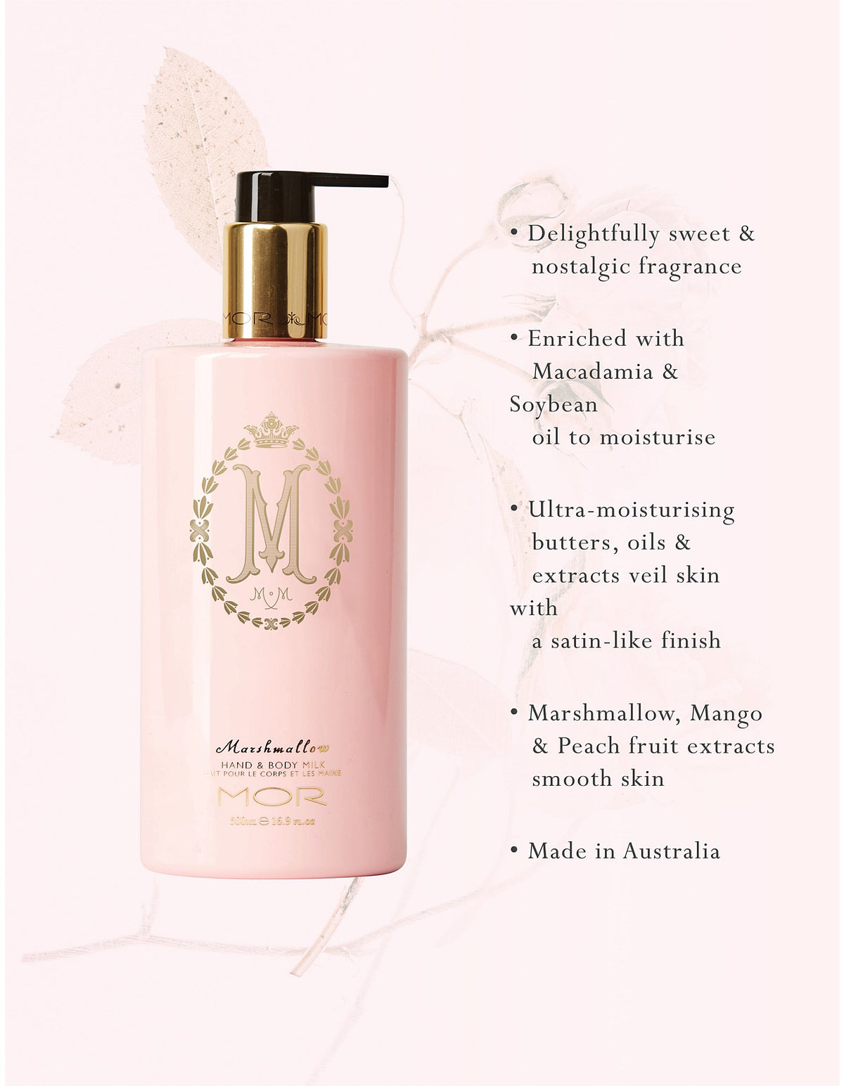 Hand & Body MILK 500ml MARSHMALLOW