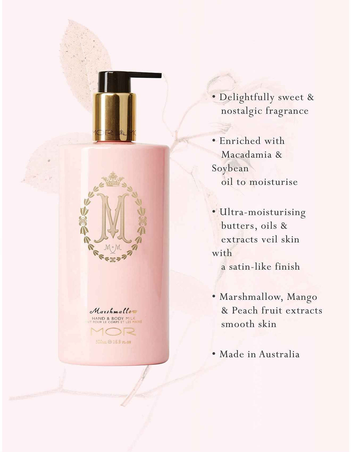 Hand & Body MILK 500ml MARSHMALLOW