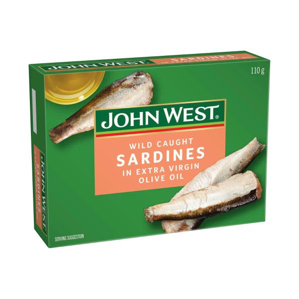 JOHN WEST SARDINES IN OIL 110G