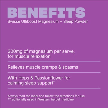 Swisse Ultiboost Magnesium + Sleep Powder 180g
