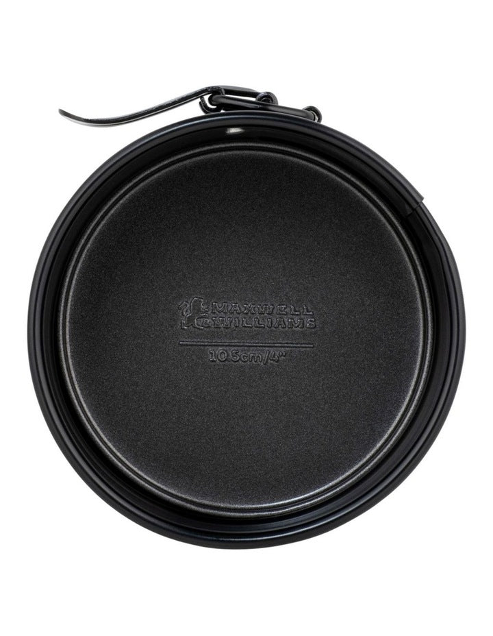 BakerMaker Non-Stick Springform Round Cake Pan 10.5cm in Black