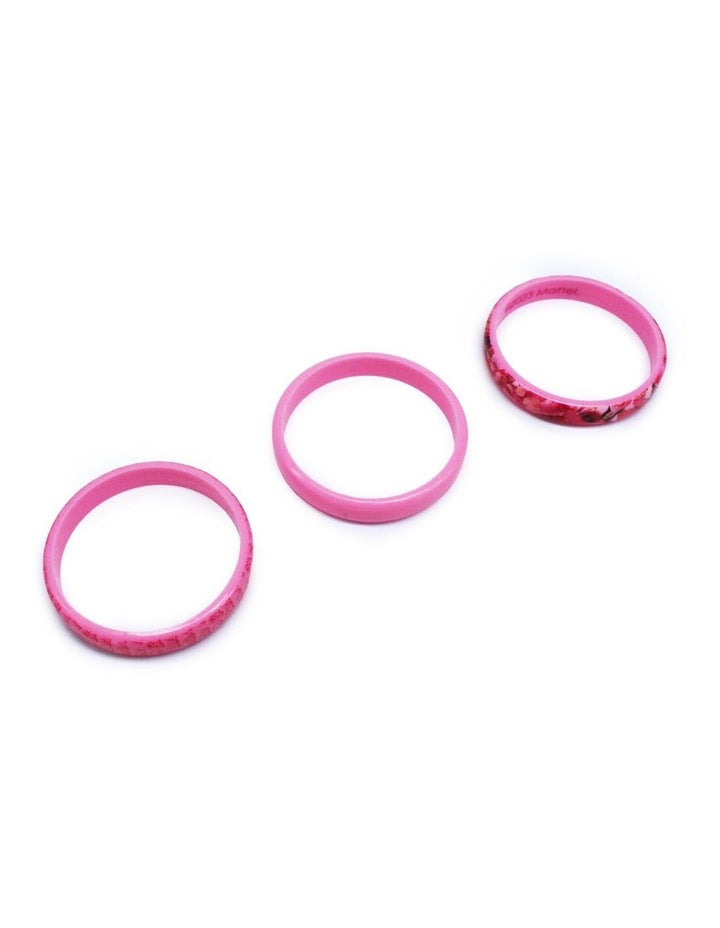 Bangle 3 Pack Set in Pink