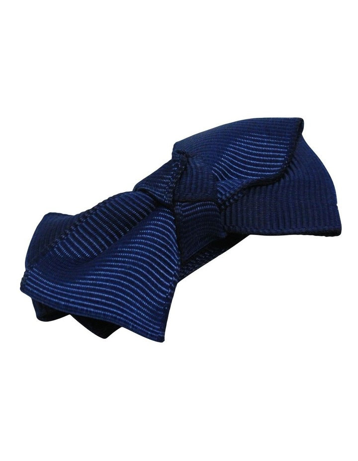 School Rules Ribbon Hair Clip 3 Pack in Navy