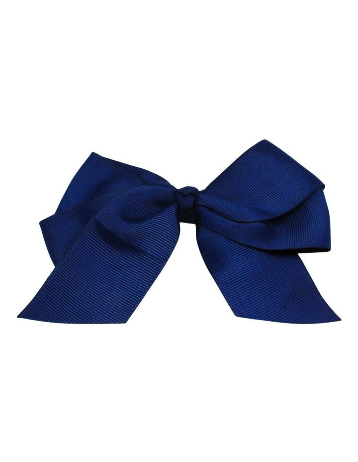 Big Bow Hair Clips 2 Pack in Navy