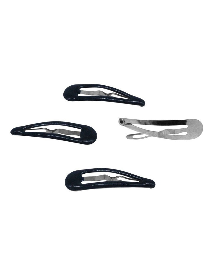 Hair Tie & Clip Set in Navy