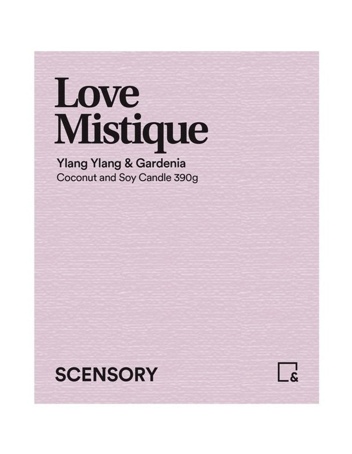 Scensory Love Mystique Candle 390g 10x12cm in Pink