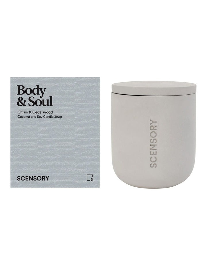 Scensory Body and Soul Candle 390g 10x12cm in Multi