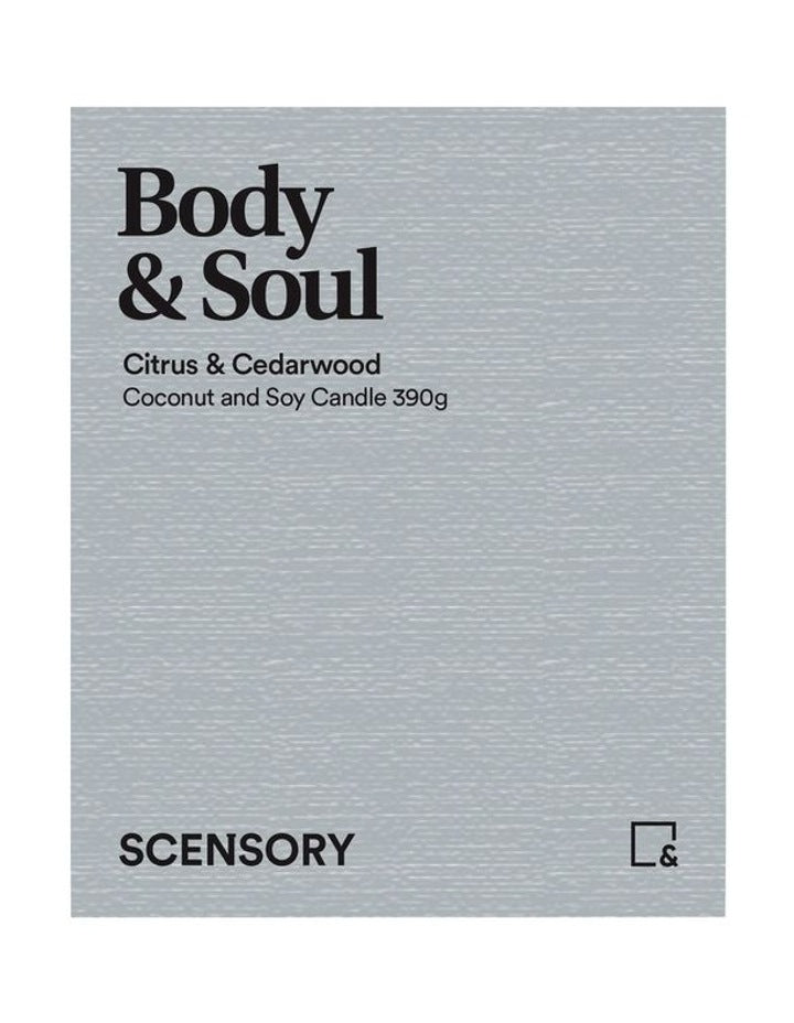Scensory Body and Soul Candle 390g 10x12cm in Multi