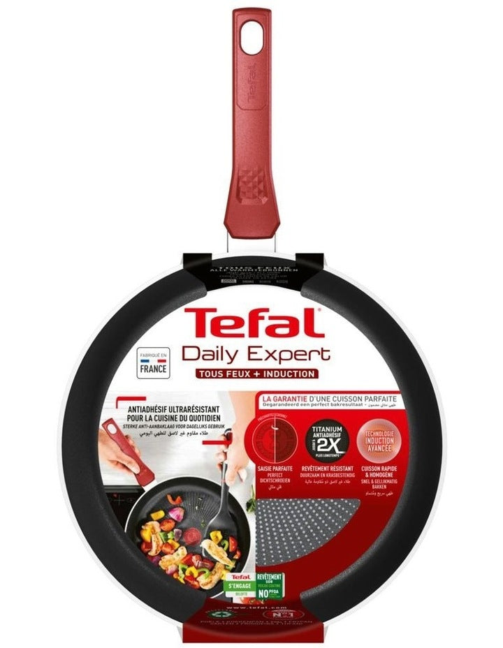 Daily Expert Induction Non-Stick Frypan 28cm in Red