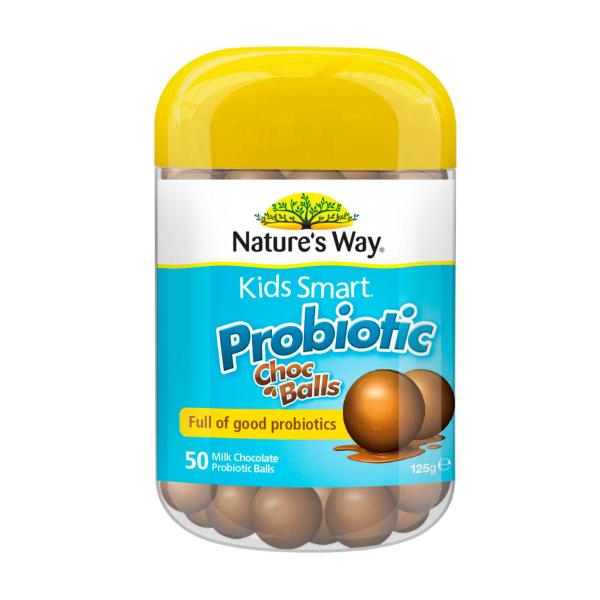 NATURE'S WAY KID SMART PROBIOTIC CHOC BALLS 50S
