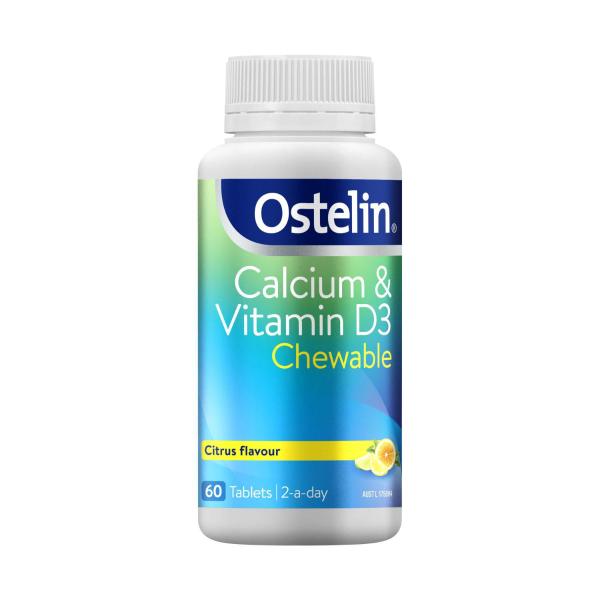 Calcium & Vitamin D Chewable D3 Tablets For Bones