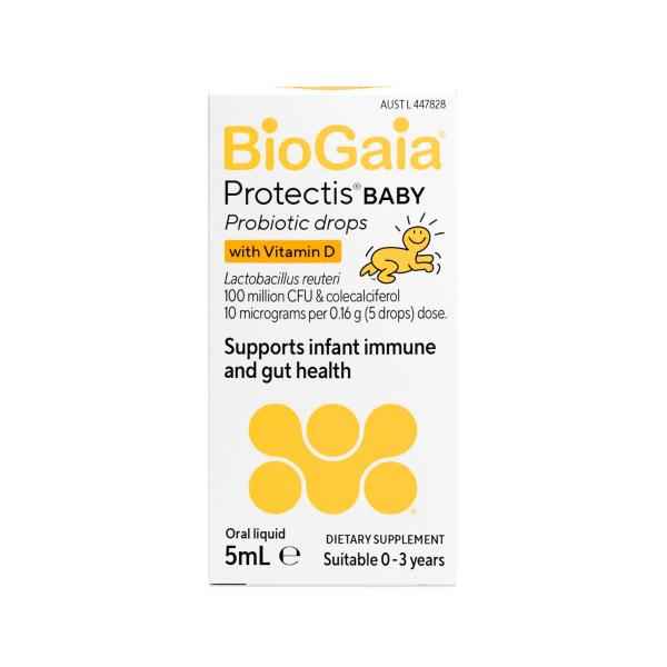 BIOGAIA PROTECTIS BABY PROBIOTIC DROPS VIT D 5ML