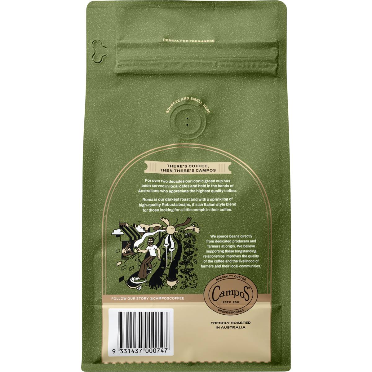 Campos Roma Coffee Beans 500g