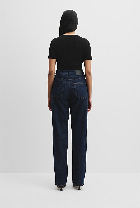High Rise Straight Leg Jean