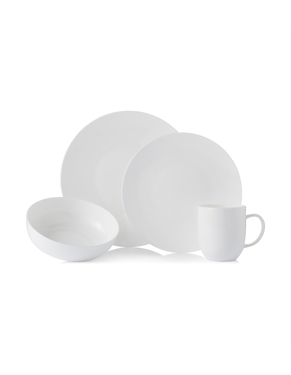 Coupe Fine Bone China 28cm Dinner Plate White