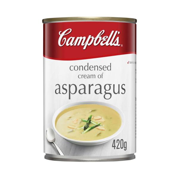 CAMPBELLS SOUP:CREAM OF ASPARAGUS:.:420 GRAM