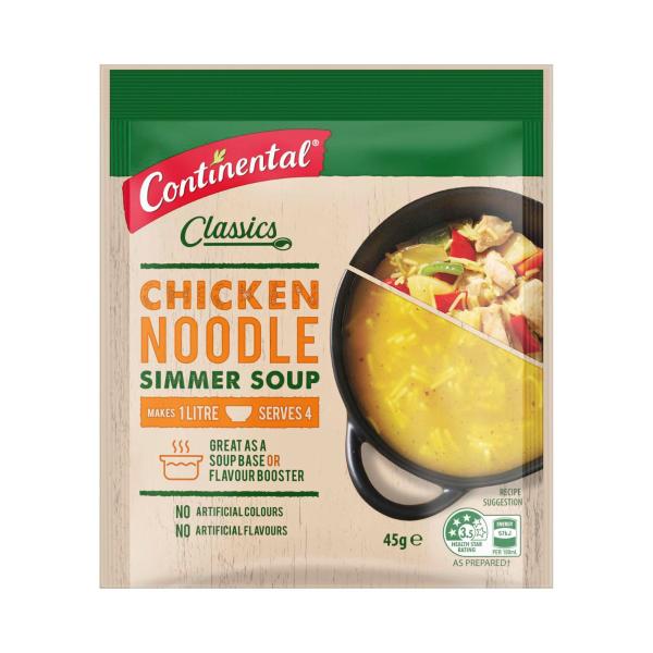 CONTINENTAL PACKET SOUP:CHICKEN NOODLE:.:45 GRAM
