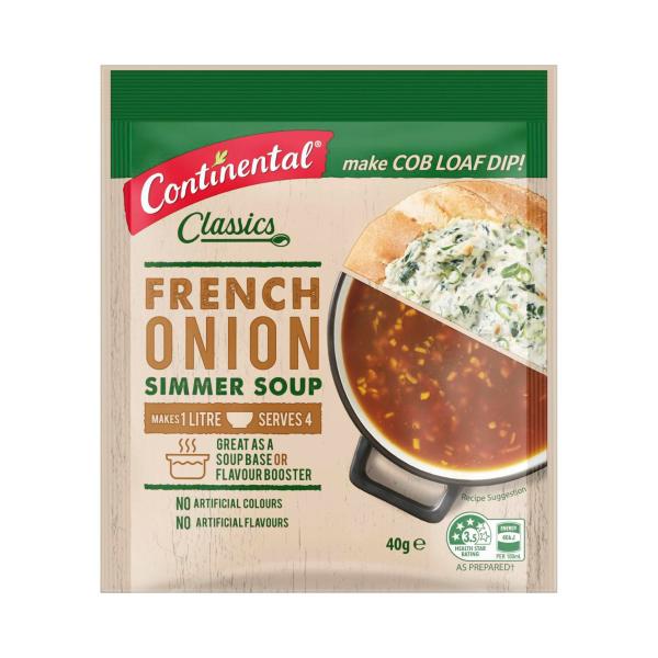CONTINENTAL PACKET SOUP:FRENCH ONION:.:40 GRAM