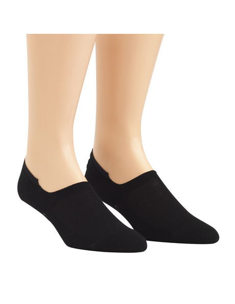 No Show Liners Socks 2 Pack in Black