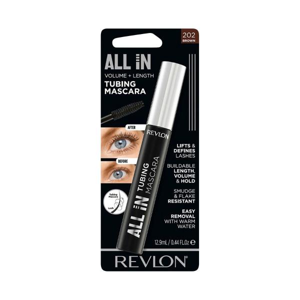 REVLON ALL IN TUBING MASCARA BROWN 12.9ML