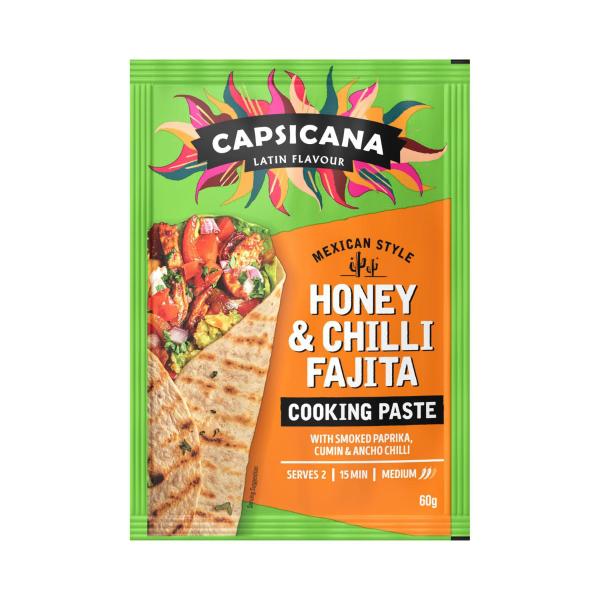CAPSICANA MEXICAN STYLE FAJITA HONEY & CHILLI PASTE 60G
