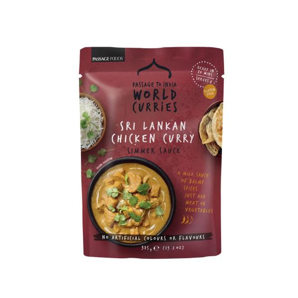 PASSAGE TO SRI LANKAN CHICKEN CURRY SIMMER SAUCE 375G