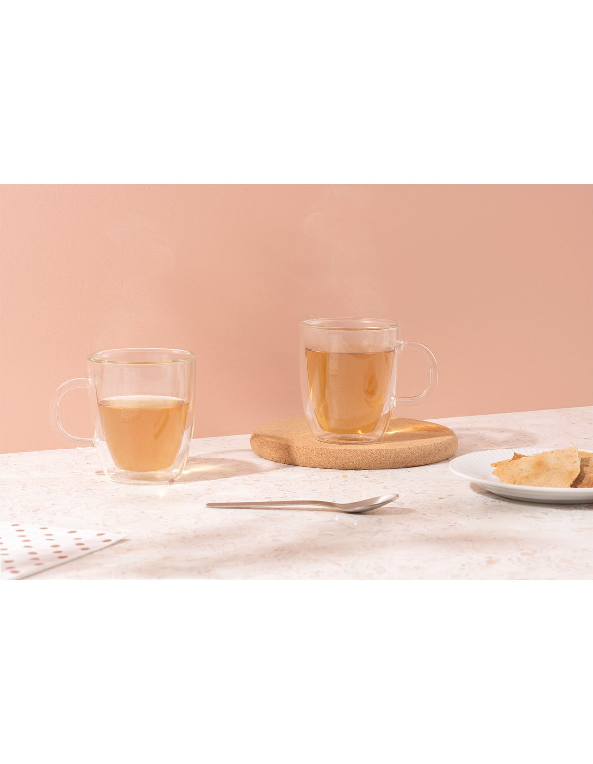 Bistro Double Wall Glasses 450ml Set Of 2