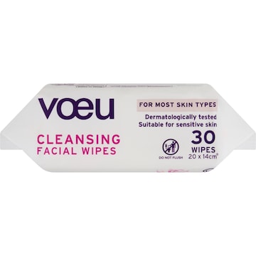 Voeu Cleansing Facial Wipes 30 pack