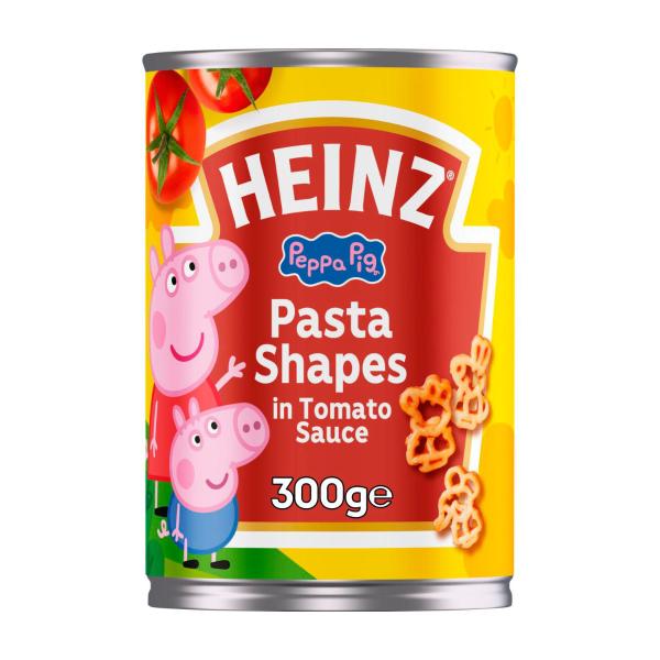 HEINZ PEPPA PIG PASTA SHAPES IN TOMATO SAUCE 300G
