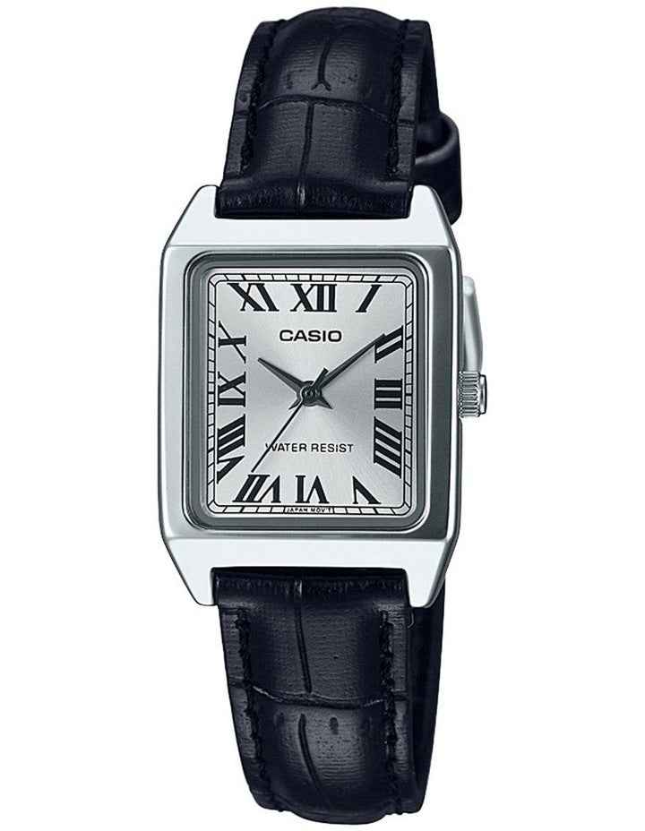 Leather Watch in Black