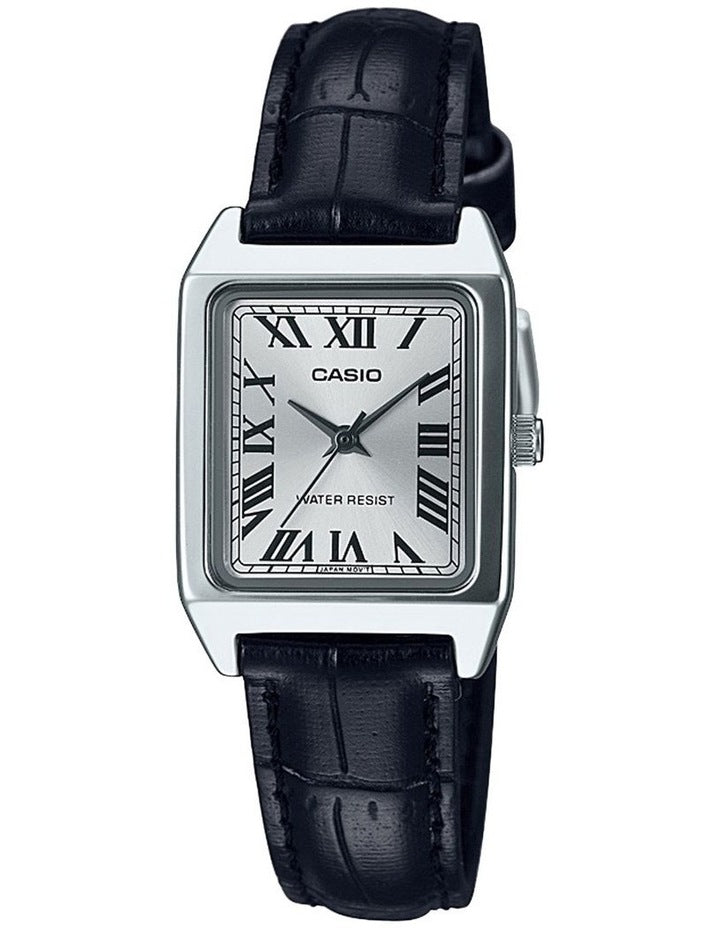 Leather Watch in Black