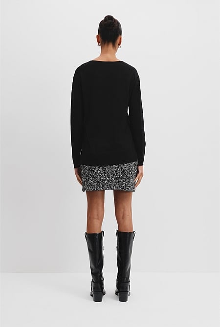 Verified Australian Merino Wool V-Neck Knit