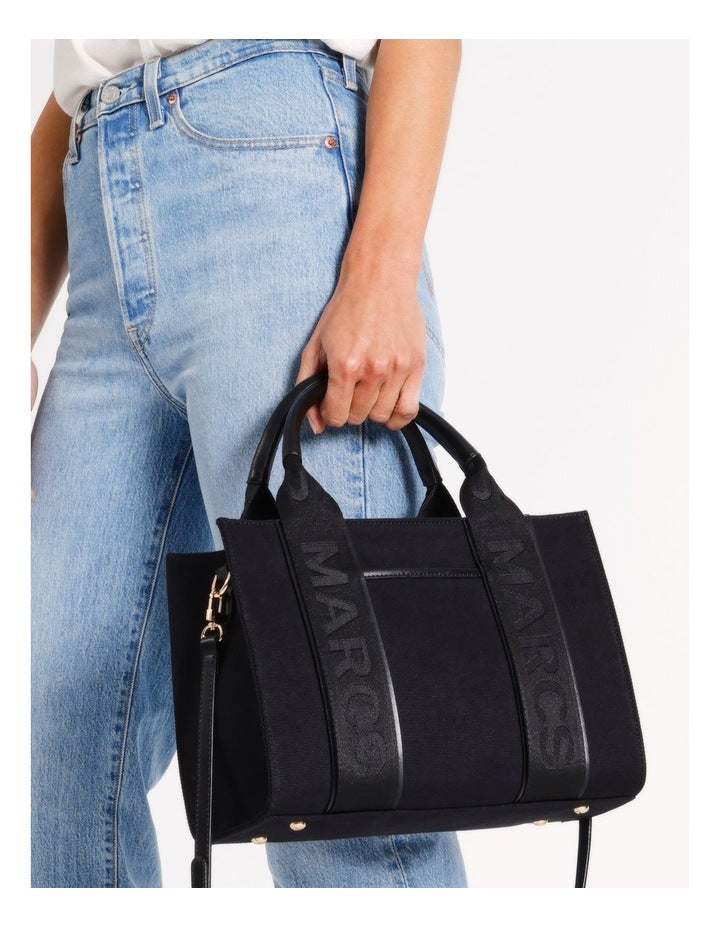 Barbados Nero Tote Bag in Black