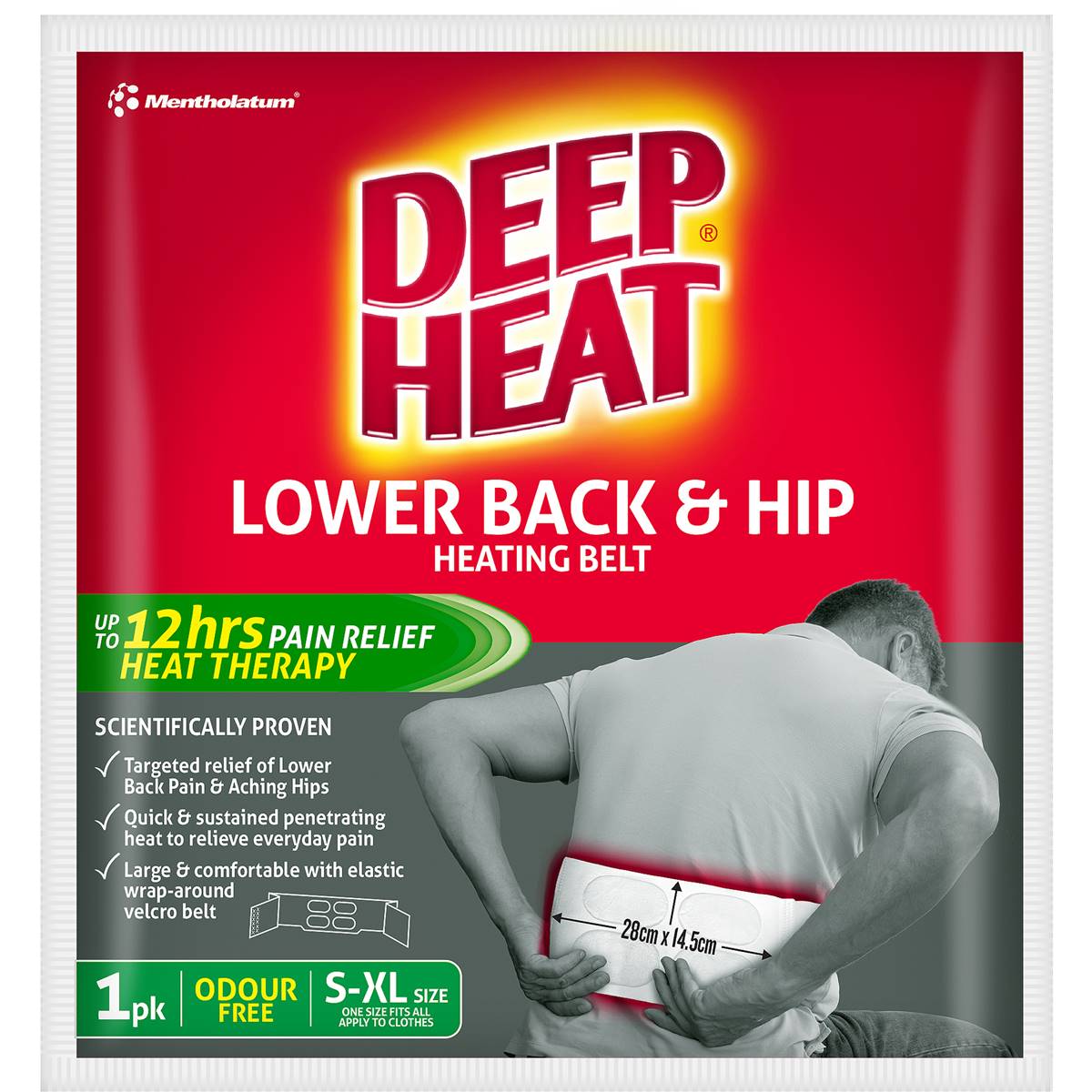 Deep Heat Lower Back & Hip Heating Belt Each