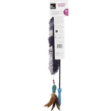 The Pet Cartel Feather Teaser Cat Toy each