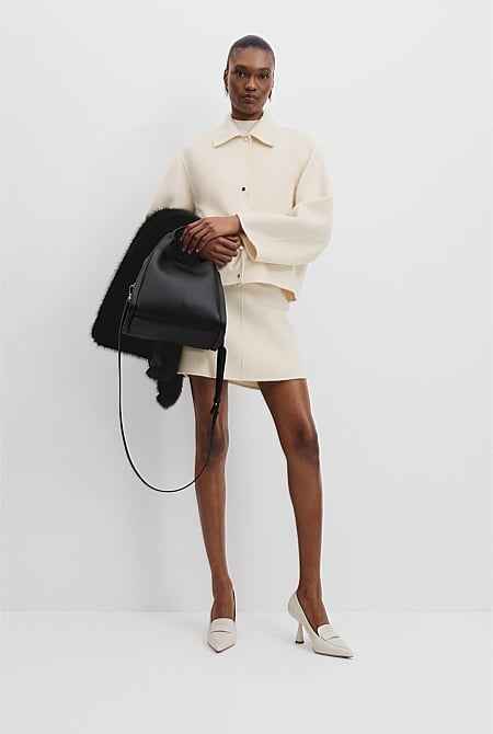 Middle Zip Crossbody Bag