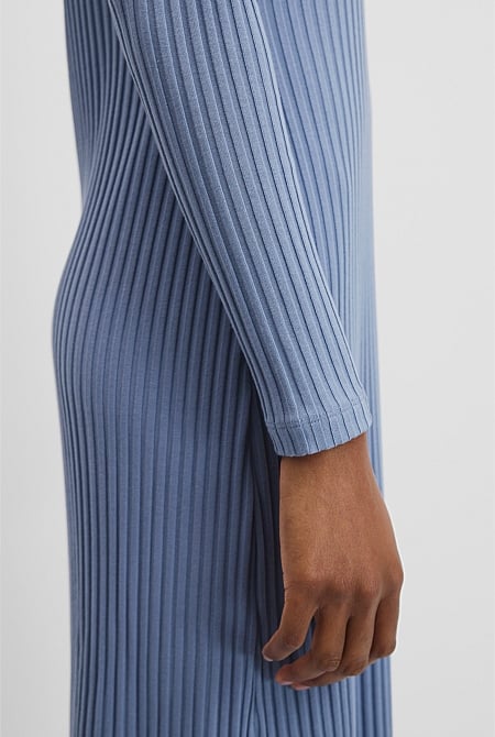 Long Sleeve Rib Dress